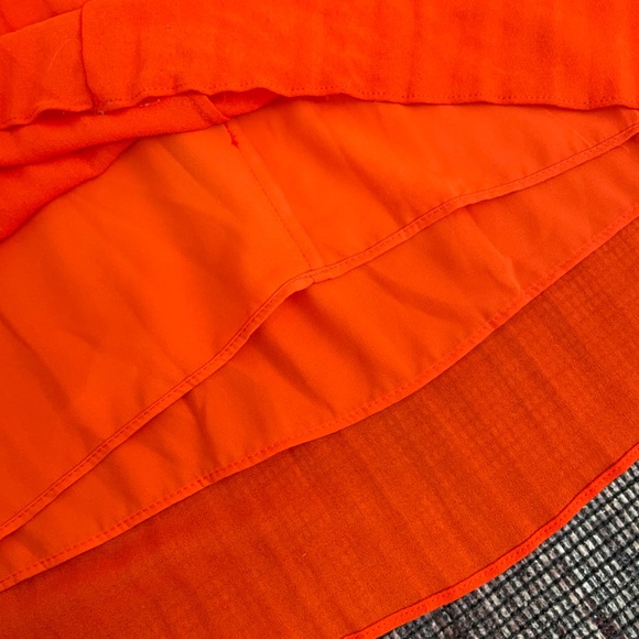 Fame and Partners Chiffon Pleated Low Cut Maxi Dress, Size 2, XS - Picture 5 of 14